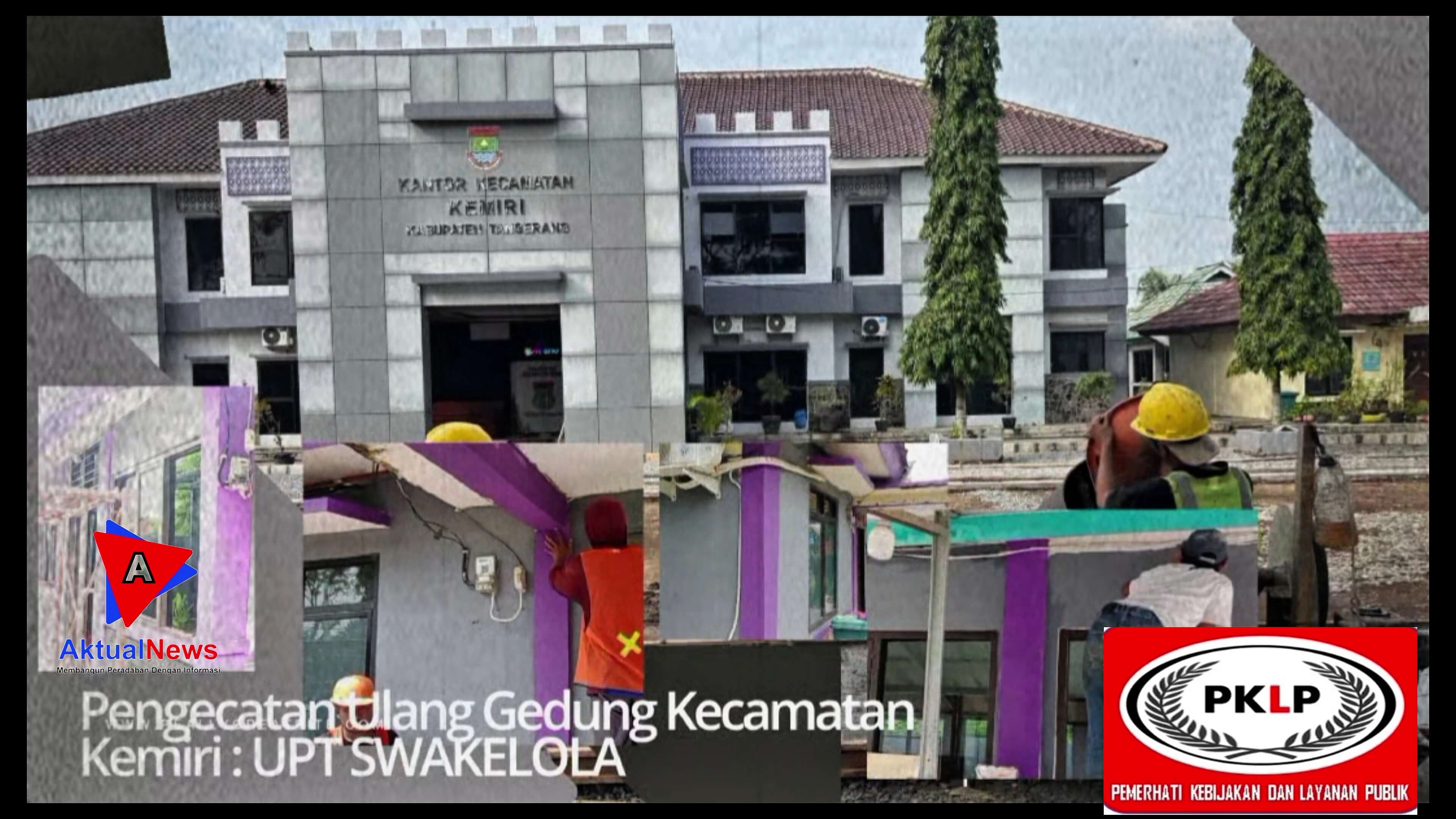 Pengecatan Ulang Gedung Kecamatan Kemiri Tak Dilengkapi Papan Proyek, Camat: “Swakelola”