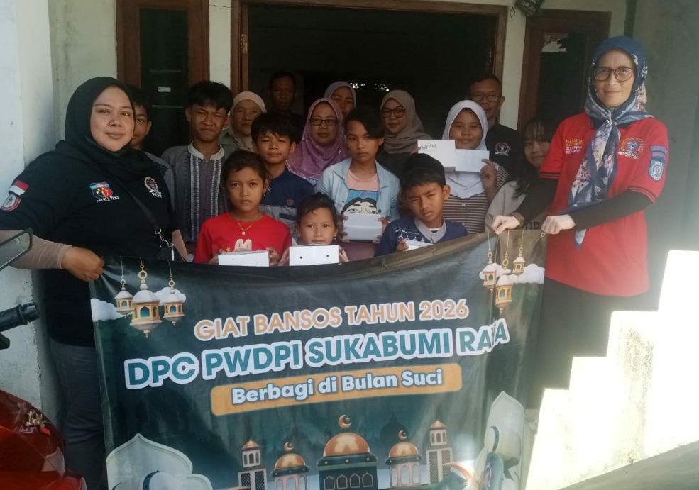 Ramadan Penuh Berkah, PWDPI Sukabumi Raya Santuni 50 Anak Yatim di Kantor Sekretariat