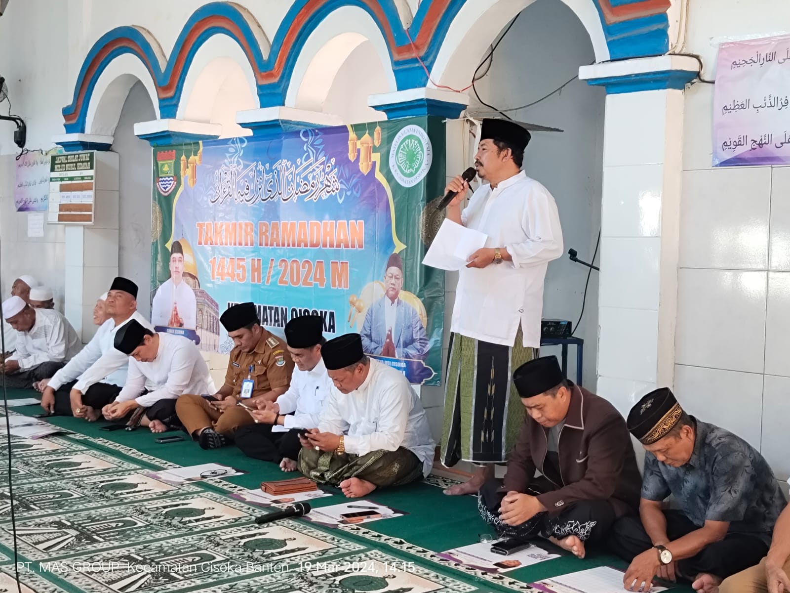 Memasuki Bulan Ramadhan 1445 H, Pemerintah Kecamatan Cisoka Gelar Takmil Ramadhan Di Masjid Nurul Hidayah