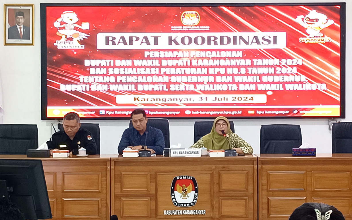 KPU Karanganyar Gelar RAKOR Persiapan Pencalonan Bupati Karanganyar