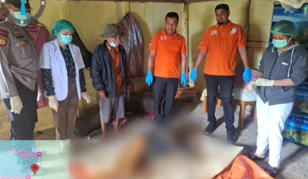 Tujuh Hari Setelah Meninggal, Mayat Lansia Dievakuasi Tim Inafis Polres Simalungun  