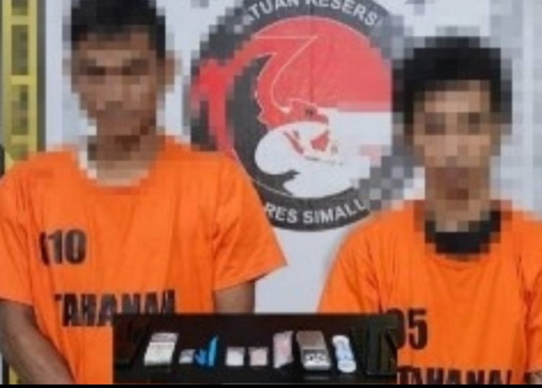 2 Pria Pemilik Sabu 4,98 Gram Diamankan Polres Simalungun