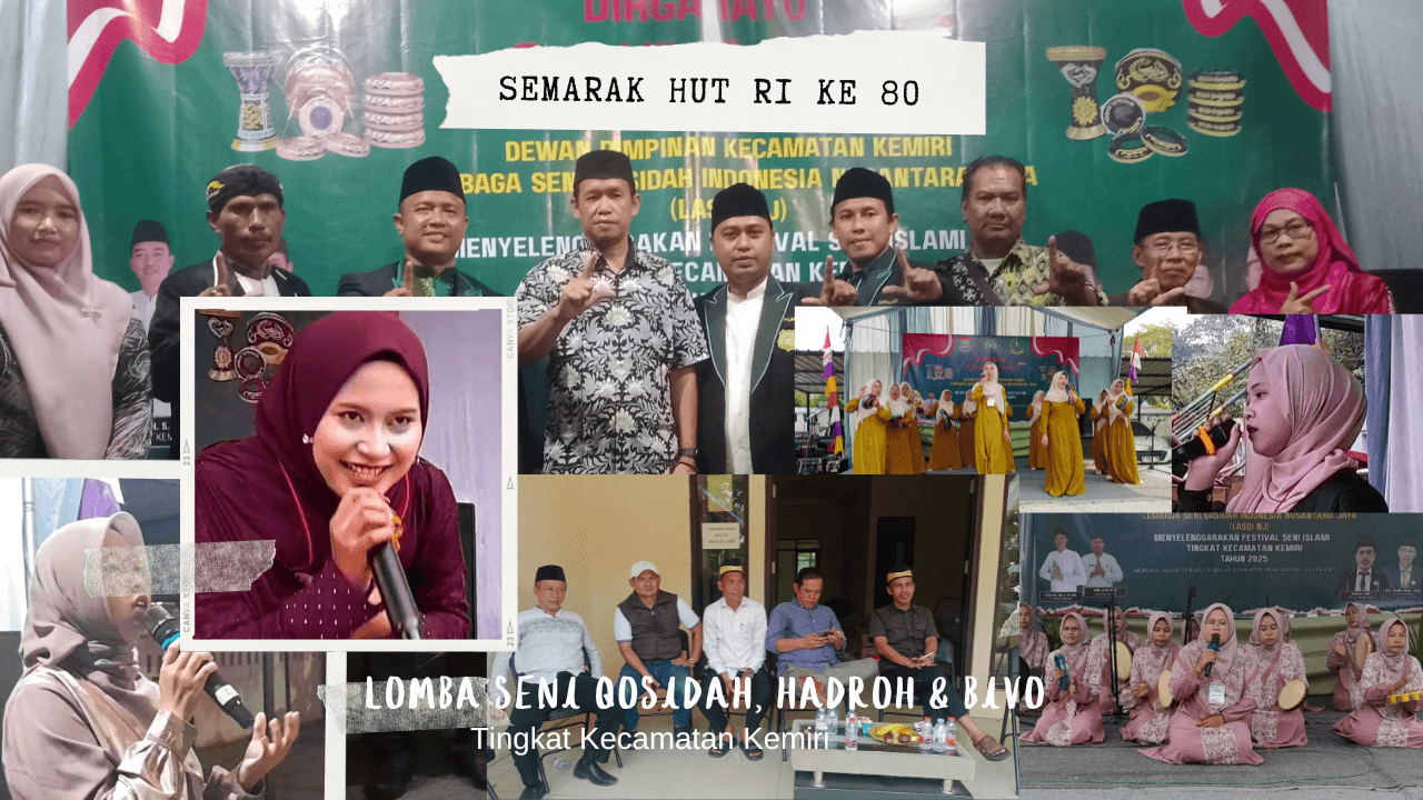 Sekcam Kemiri Resmi Tutup Perlombaan Seni Qosidah, Hadroh, dan Bintang Vokal Sambut HUT RI ke-80