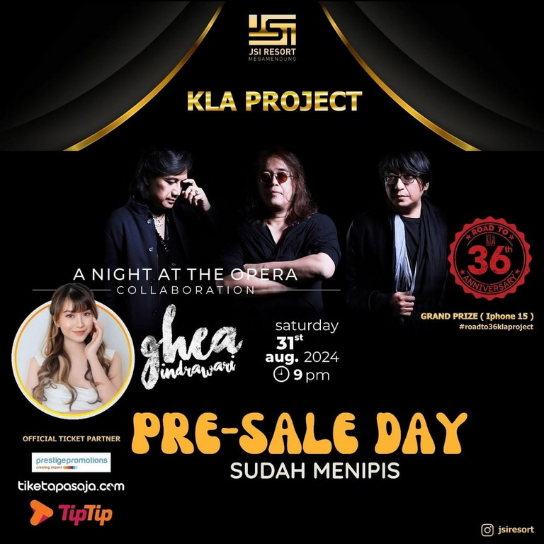 KLA Project Bakal Konser di JSI Resort Megamendung Bogor, Cek Waktu dan Harga Tiketnya