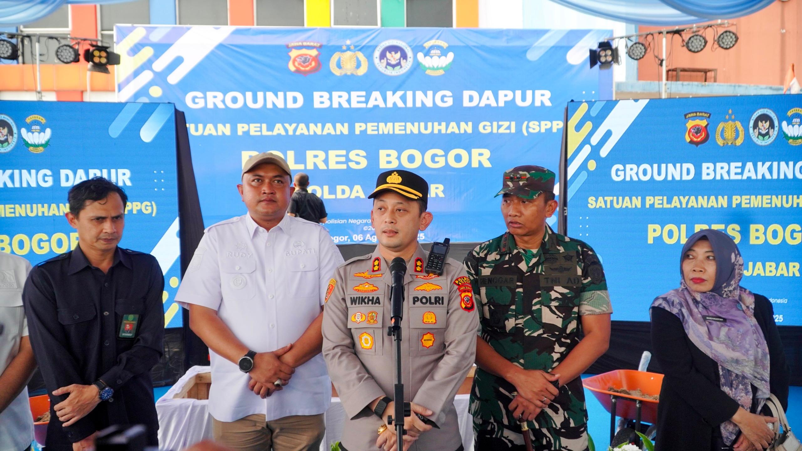Polres Bogor Bangun 6 Dapur SPPG, Dukung Program Makan Bergizi Gratis Presiden Prabowo