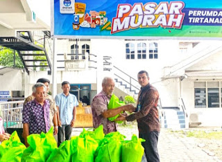 Perumda Tirtanadi Gelar Pasar Murah,Dirut Kabir Bedi:Semoga Masyarakat Menjalani Ibadah Puasa Dengan Gembira