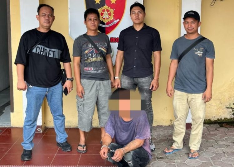 Nekat Palak Uang Supir Angkot Pakai Sabit, Seorang Pria Diringkus Sat Reskrim Polres Siantar