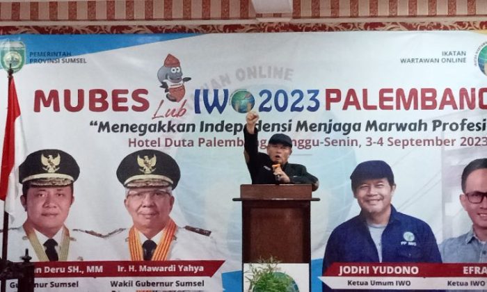 Mubeslub IWO di Palembang, Jodhi Yudono: IWO adalah Rumah bagi Wartawan Online