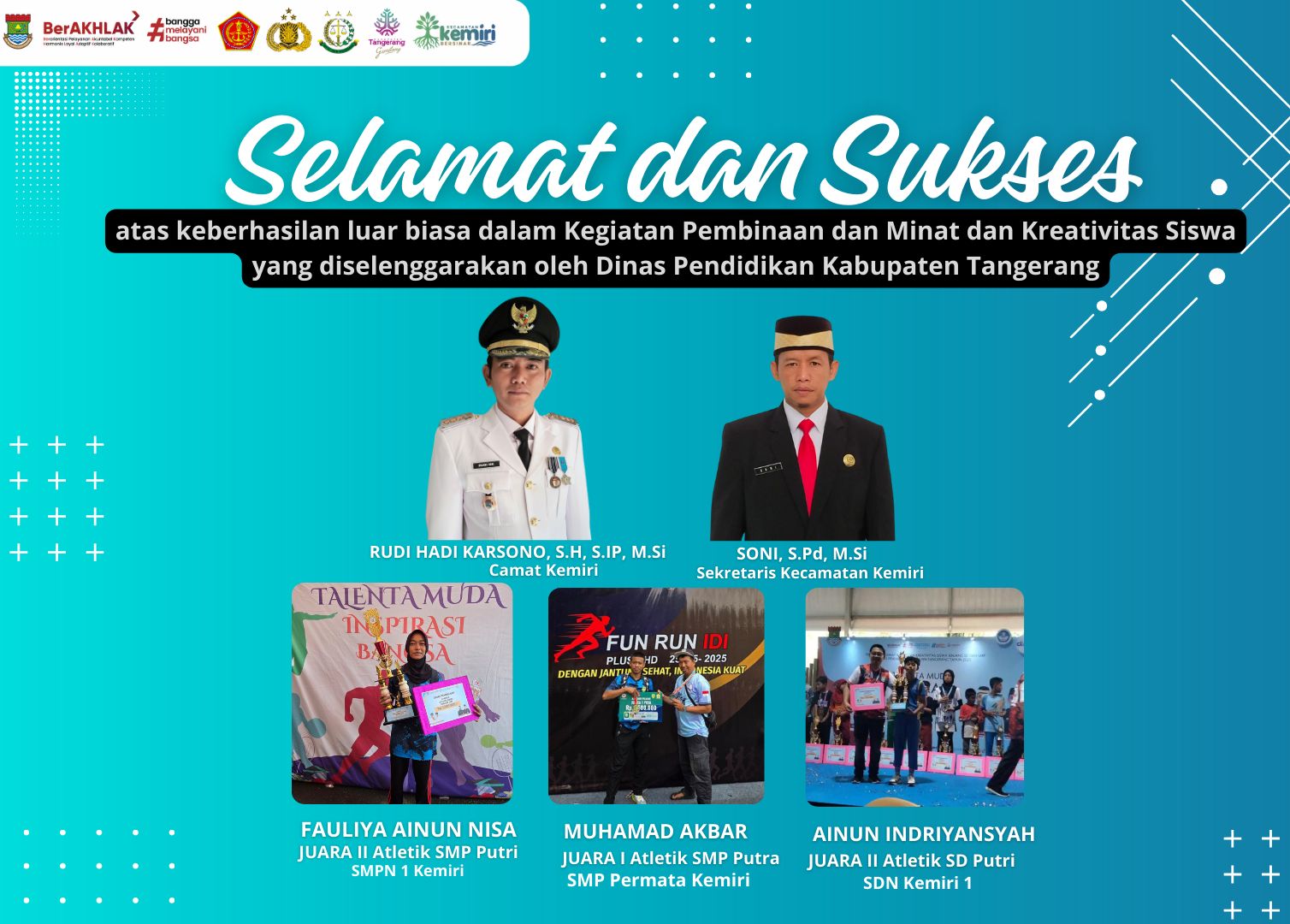 Rudi HK: Prestasi Atletik Siswa Kemiri Jadi Motivasi untuk Generasi Muda