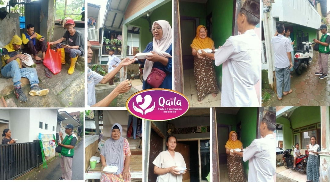 Langit Cerah, Matahari Bersinar di Atas Tanah Pasundan saat menebar Jumat Berkah