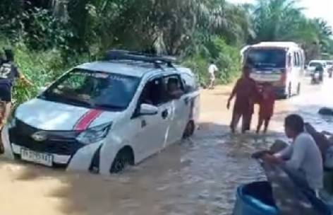 Sungai Bilah Meluap, Dua Kecamatan Terdampak Banjir 