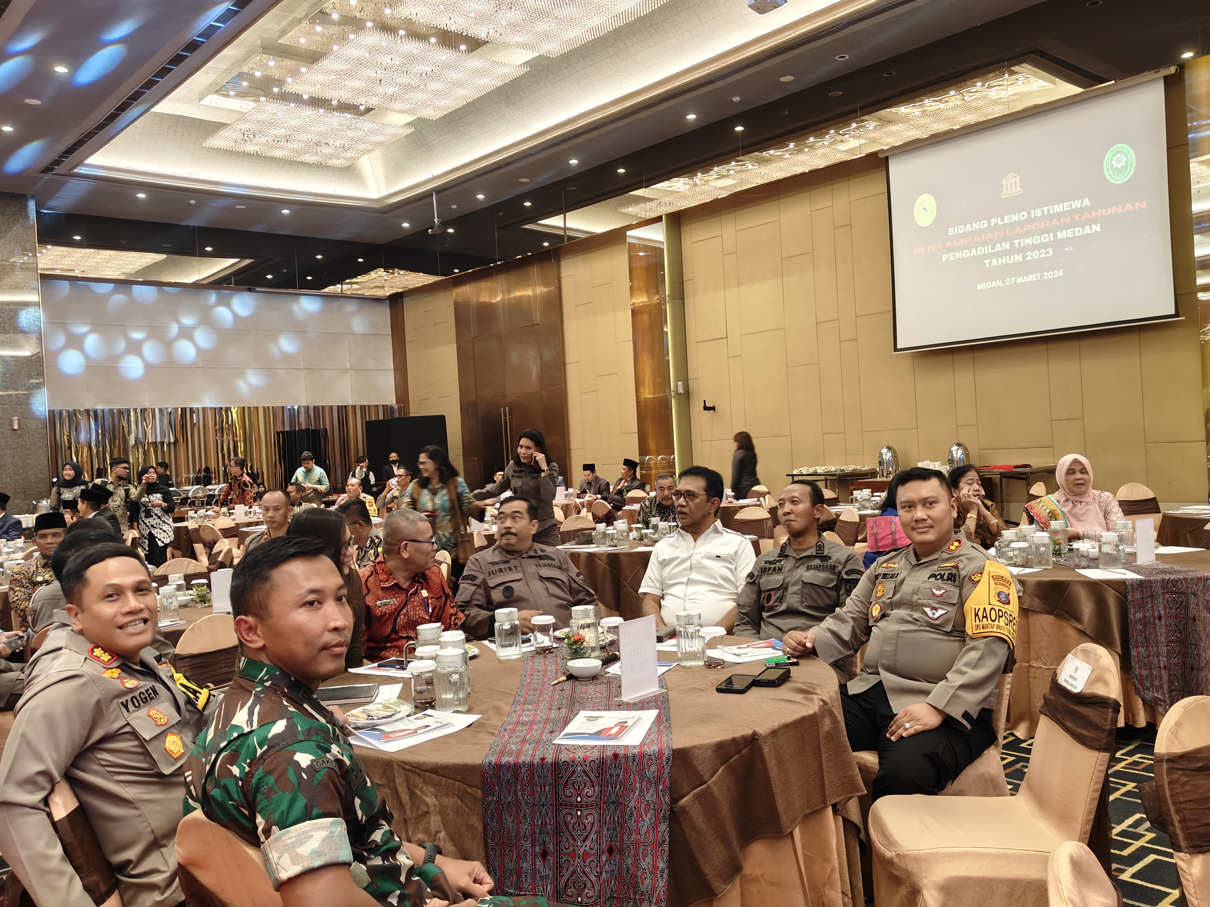 Kapolres dan Elit Forkopimda Simalungun Hadiri Sidang Istimewa Pengadilan Tinggi Medan