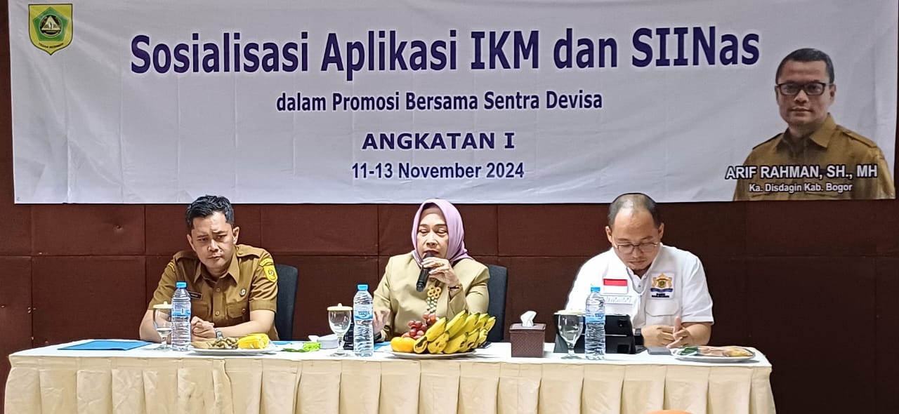 Pelatihan Aplikasi IKM dan SIINas Dalam Promosi Bersama Sentra Devisa