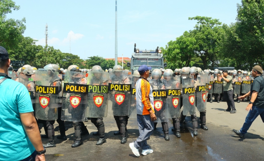 Polres Karanganyar Gelar Latihan Kesiapan Satuan, Antisipasi Konflik Sosial Secara Humanis