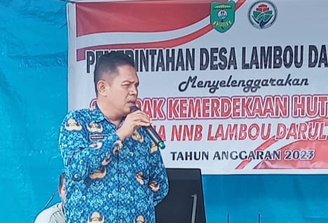 Mahdi Gultom Pj Kepala Desa Lambou Semarak Kemerdekaan Lomba Edukasi dan Kekompakan Tim