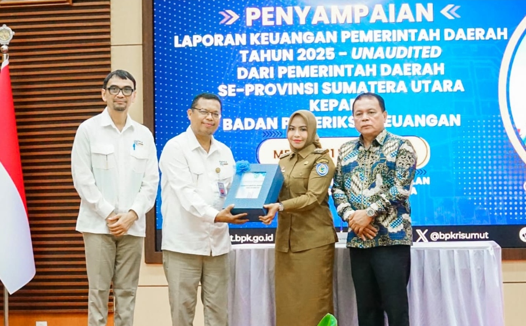 Bupati Labuhanbatu Sampaikan Laporan Keuangan Daerah ke BPK Perwakilan Sumut 