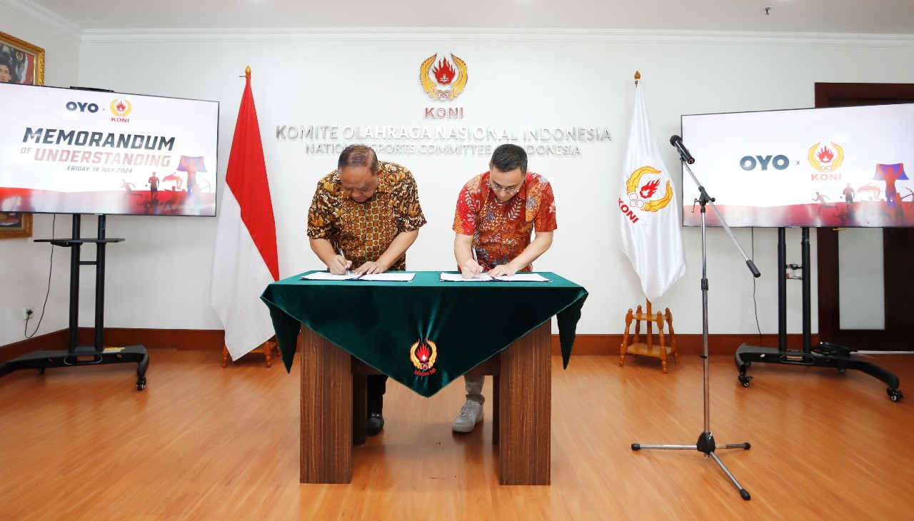 OYO Tandatangani MoU dengan KONI Pusat Jelang PON XXI Aceh-Sumut 2024