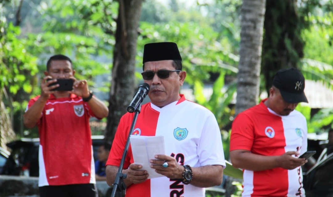 Upacara Haornas ke-42, Wabup Jamri Bacakan Pidato Menpora RI
