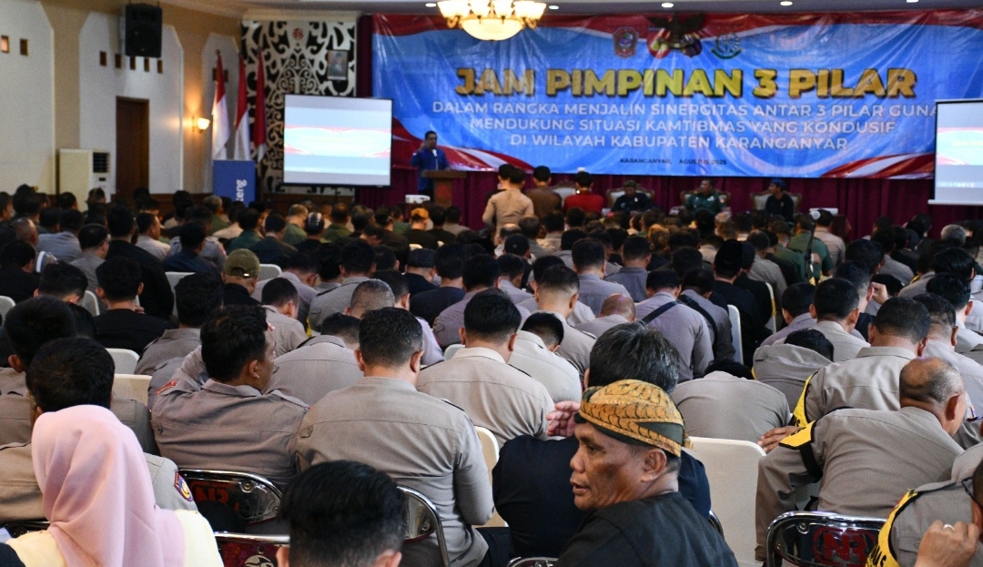 Jam Pimpinan 3 Pilar Perkuat Sinergitas Demi Kamtibmas Kondusif di Karanganyar