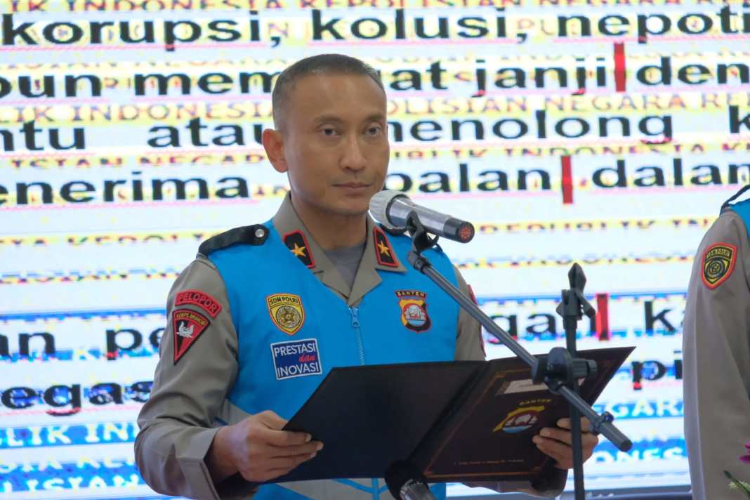 Polda Banten Gelar Pengambilan Sumpah dan Penandatanganan Pakta Integritas Seleksi PAG dan SBP Tahun 2023*