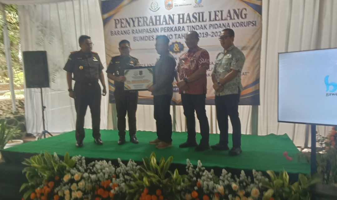 Kejari Kembalikan Rp370 Juta Aset Korupsi BUMDes Berjo,  Momentum Bangkitkan Ekonomi Desa