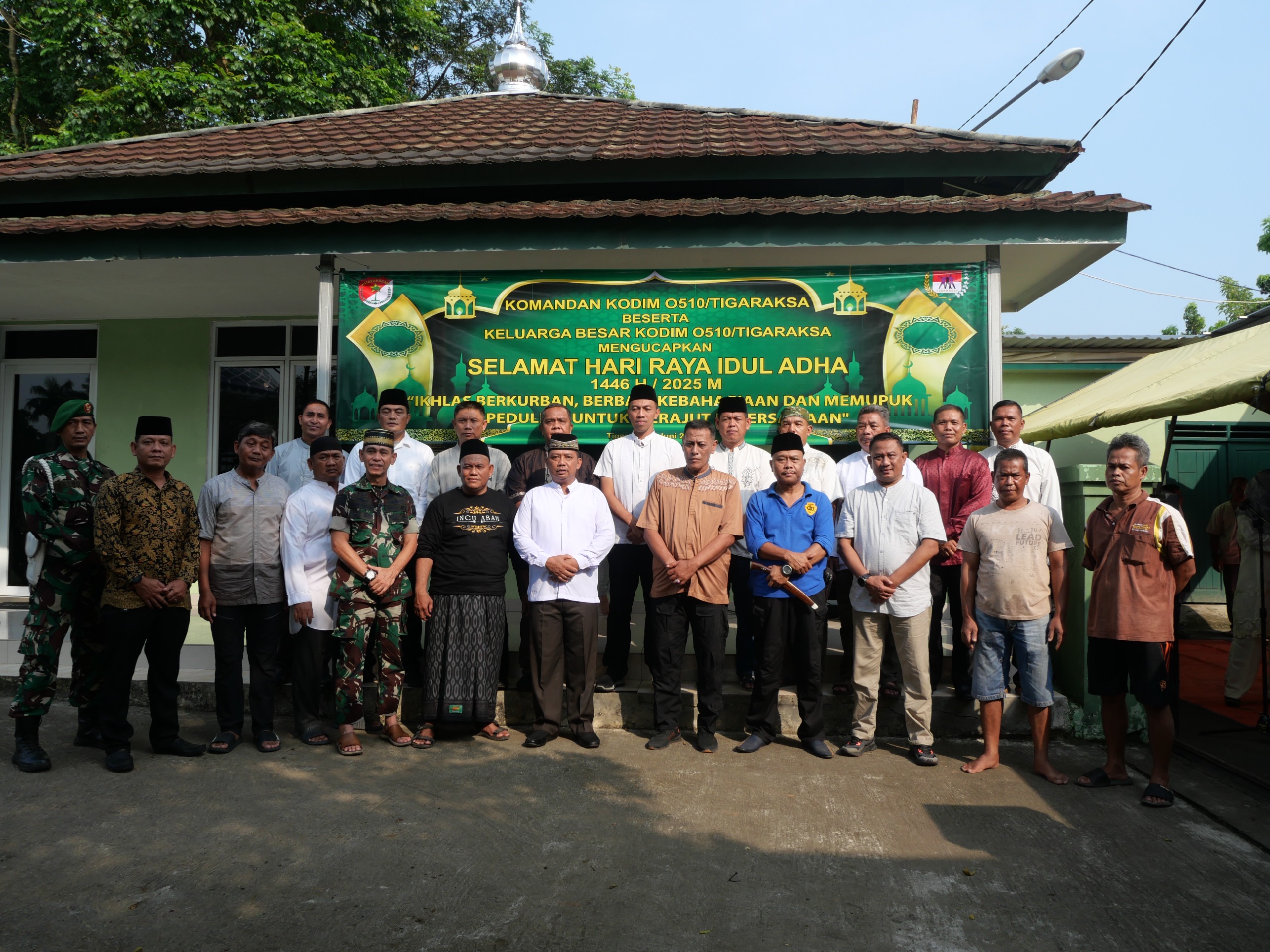 TNI Tebar Kepedulian, Kodim 0510/Tigaraksa Sembelih 29 Hewan Qurban
