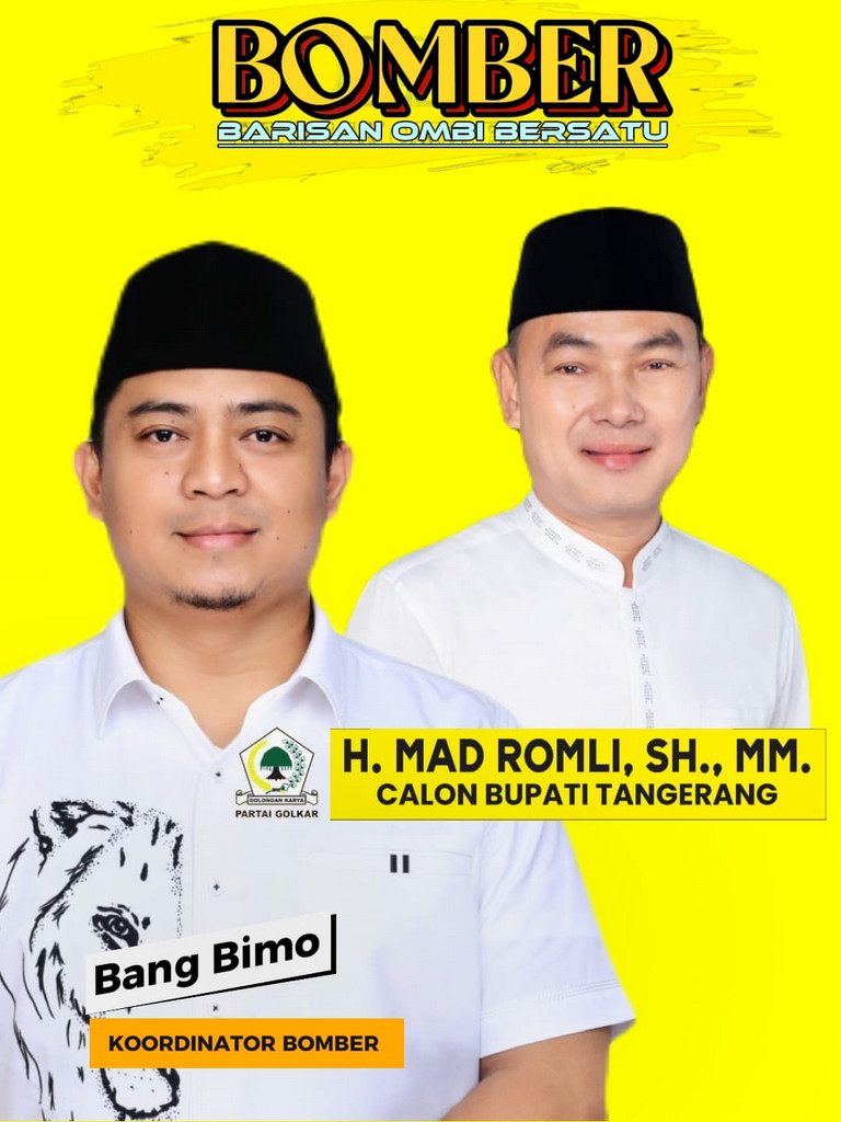 Koordinator BOMBER Optimis Dukung dan Memenangkan H. Mad Romli Jadi Bupati Tangerang