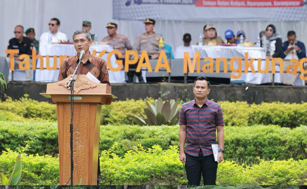 Bawaslu Karanganyar Gelar Apel Siaga di Tahura, Pastikan Pemilu Damai Aman, Nyaman Adil dan Demokratis