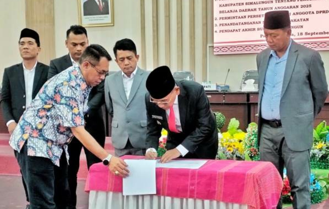 DPRD Setujui Rancangan P-APBD Kabupaten Simalungun TA 2025