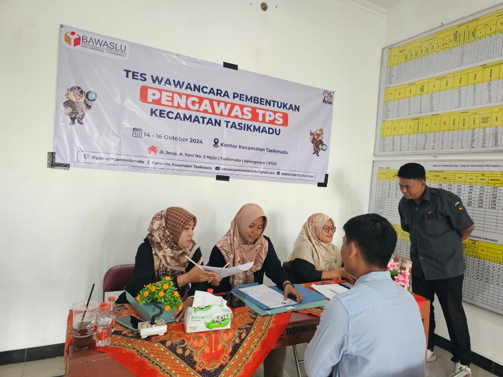 Bawaslu Karanganyar Siapkan Pengawas 1.344 Pengawas TPS