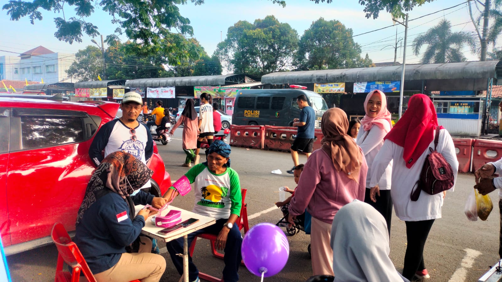 Polres Lebak Adakan Bakti Sosial Kesehatan di Alun-alun Rangkasbitung