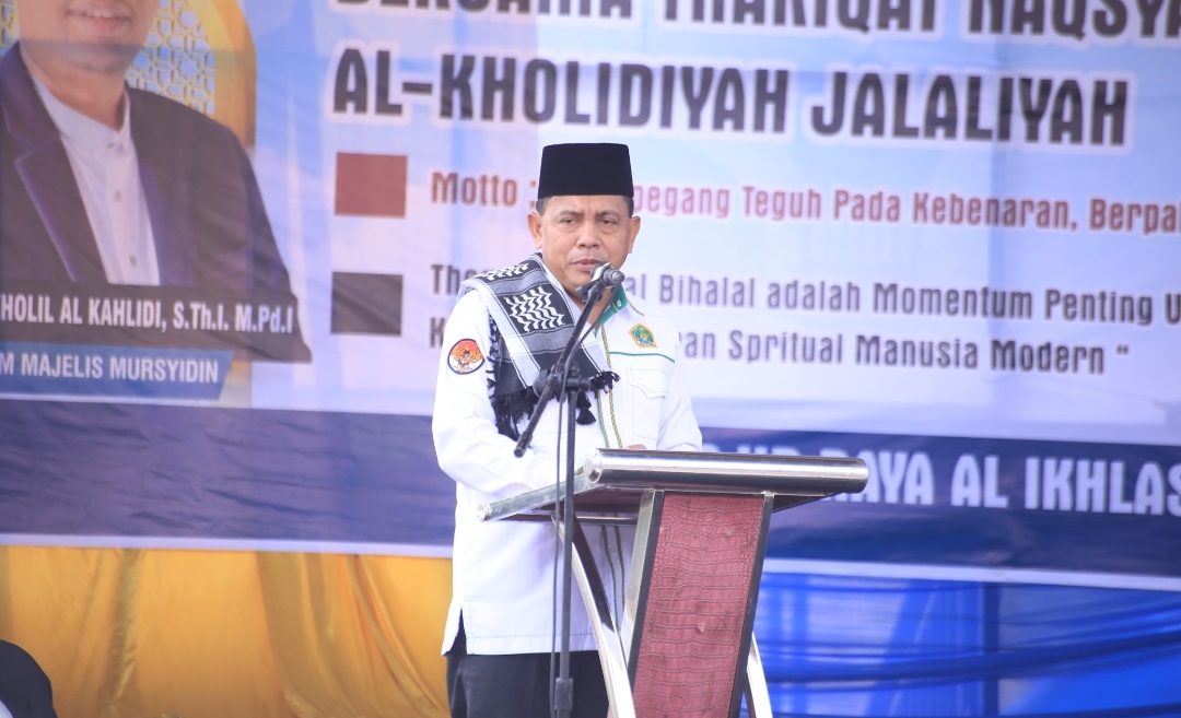 Pererat Silaturahmi, Bupati Labuhanbatu Hadiri Dzikir Akbar Thariqat Naqsyabandiyah Al Kholidiyah Jalaliyah