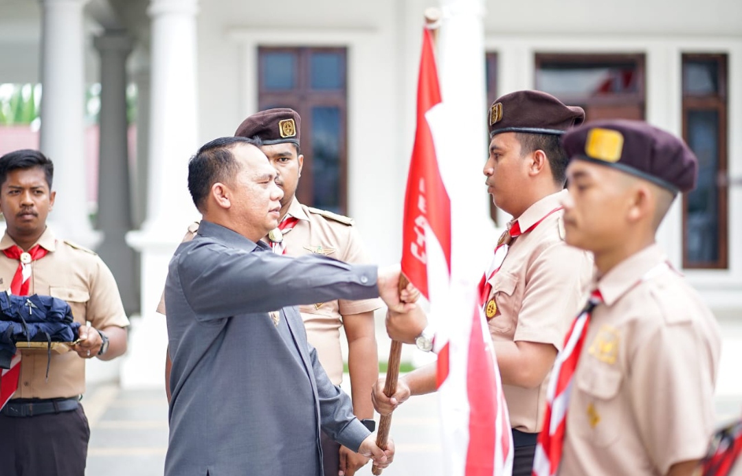 Bupati Lepas Kontingen Raimuna Nasional ke XII Tahun 2023