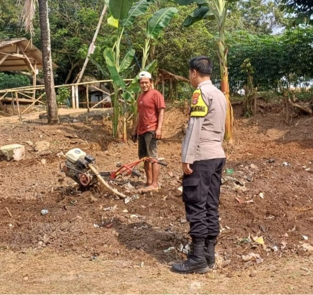 Dukung Ketahanan Pangan, Bhabinkamtibmas Polsek Serang Polresta Serkot Monitoring dan Pendampingan