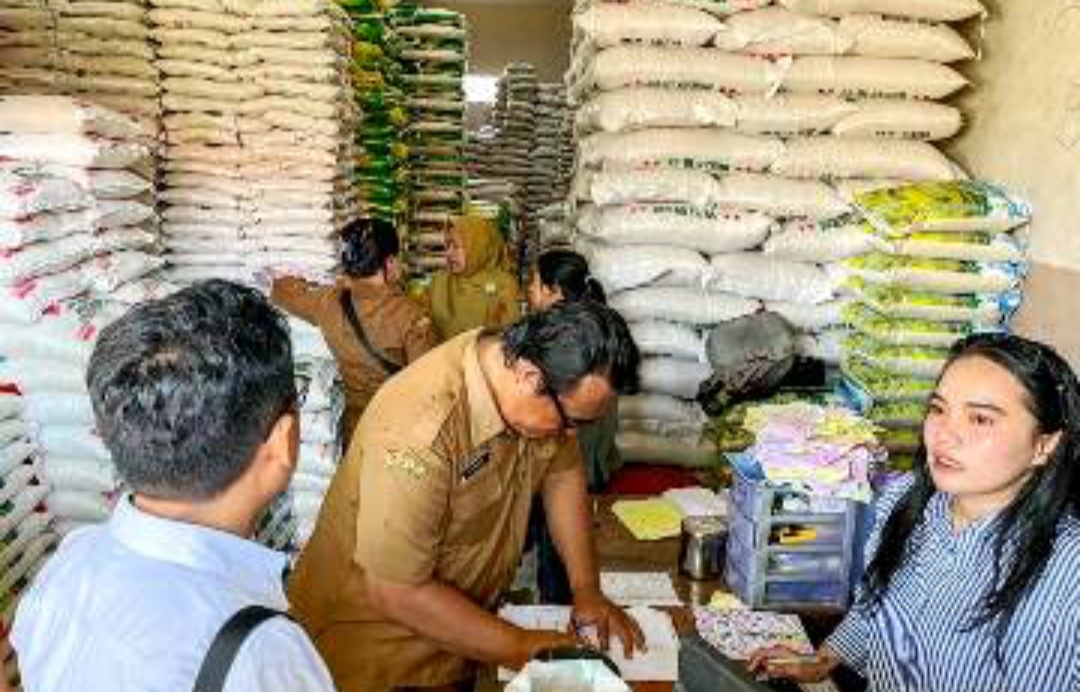 Tim Satgas Pangan Pemko Siantar & Polres Siantar, Sidak Persediaan Beras Aman