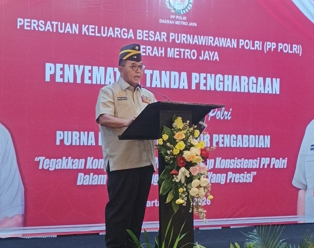 PP Polri Metro Jaya Sematkan Tanda Penghargaan, Tegaskan Semangat Pengabdian Tak Berakhir Setelah Purna tugas 