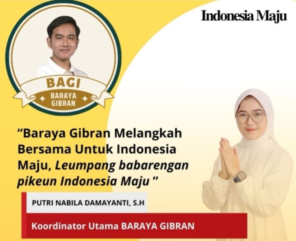 BAGI Terbentuk, Putri Nabila: Optimis Pasangan Prabowo - Gibran Rakabuming Meraih Kemenangan