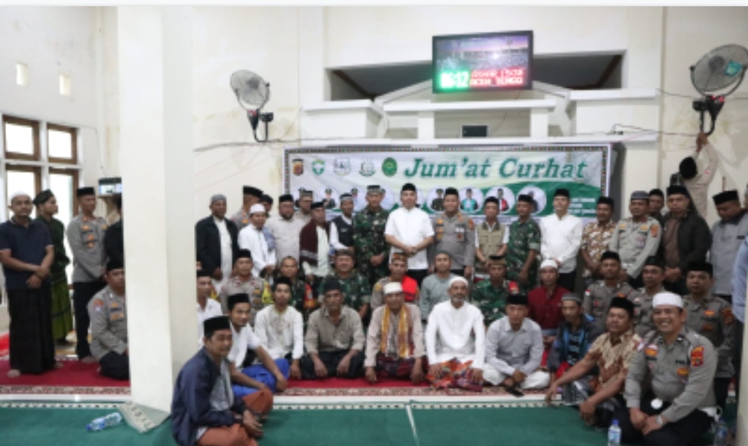 Kapolres Aceh Tenggara Bersama Forkopimda Gelar Jumat Curhat, Serap Aspirasi Warga   