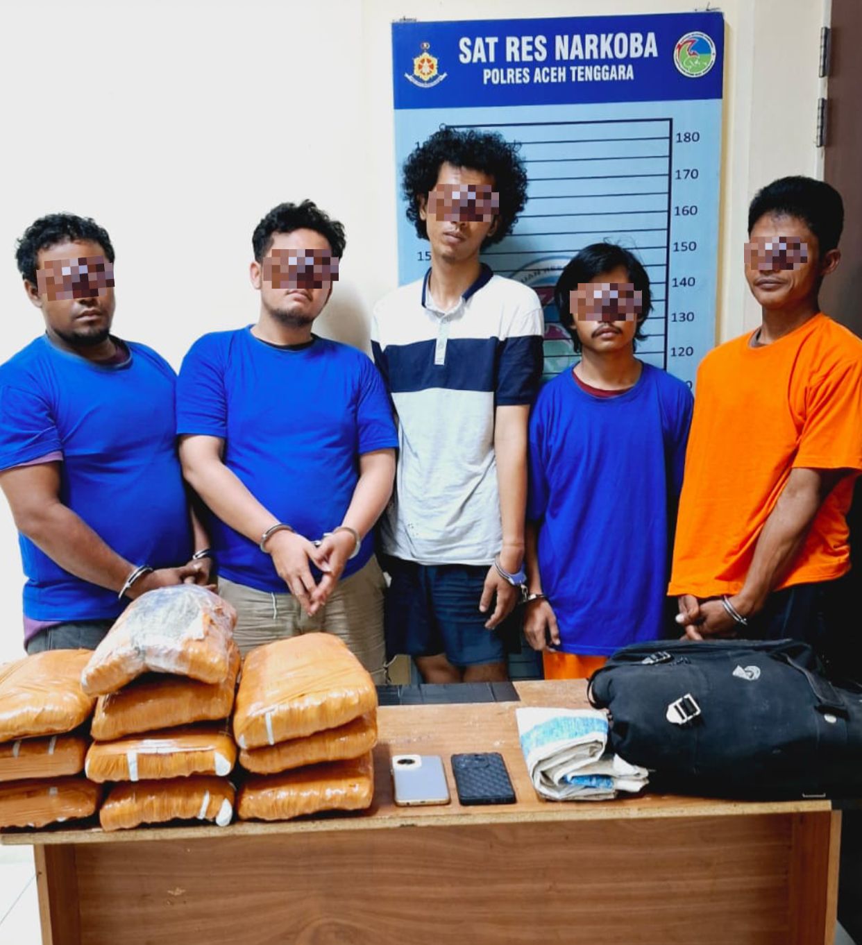 Sat Intelkam dan Satresnarkoba Polres Aceh Tenggara Gagalkan Peredaran 10 Kg Ganja Tujuan Medan