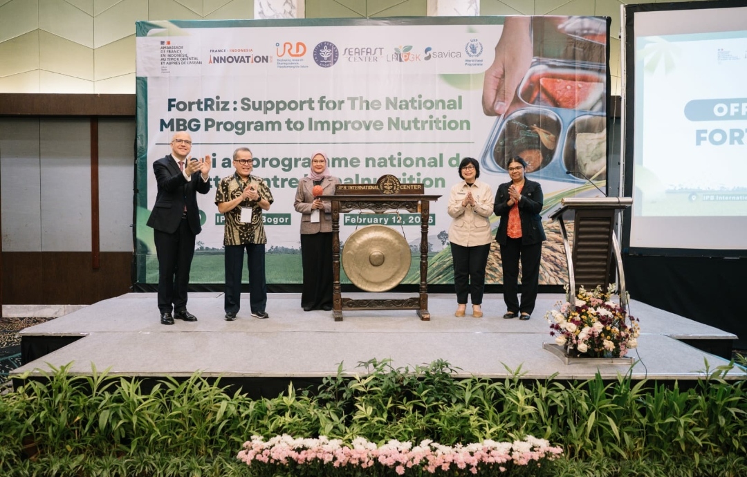 Indonesia–Prancis Luncurkan FORTRIZ di IPB, Dukung Program Makan Bergizi Gratis