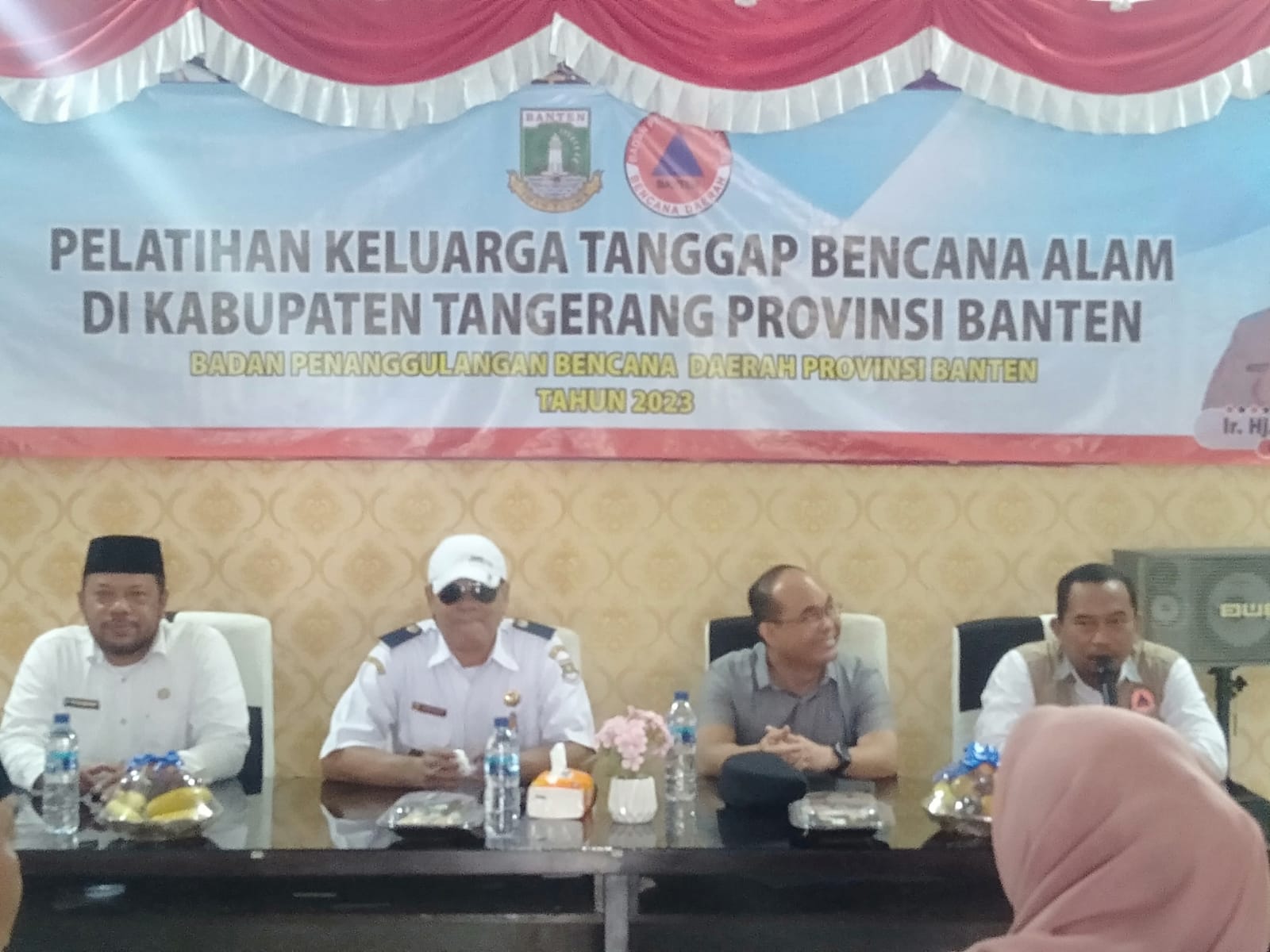 BPBD Provinsi Banten dan Ketua komisi V DPRD Provinsi Banten Gelar Pelatihan Keluarga Tanggap Bencana Alam