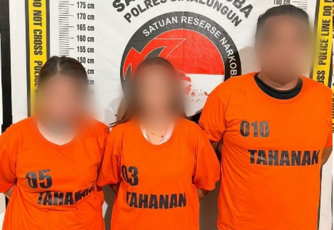 Satu Pria dan Dua Wanita Pengedar Ekstasi Diringkus Polres Smalungun