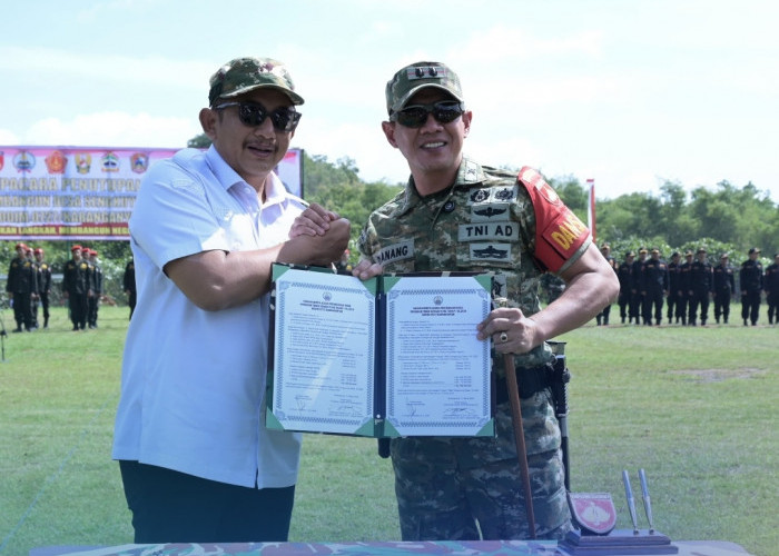 TMMD Sengkuyung Tahap I Telah  Ditutup, Sinergi TNI dan Pemerintah Kabupaten Percepat Pembangunan Desa