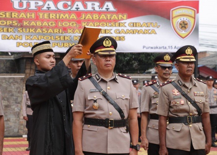  Begini Pesan Kapolres Purwakarta Untuk Pejabat yang Dimutasi