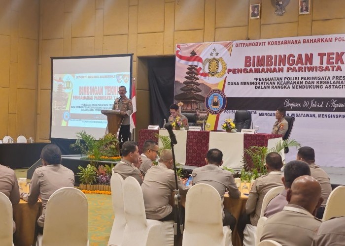 Kakorsabhara Baharkam Polri, Pimpin Kegiatan Bimbingan Teknis Pengamanan Pariwisata TA 2025 di Bali