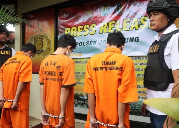  Enam Pelaku Curanmor Ditangkap Polsek Jatiuwung, Dua Polisi Terluka