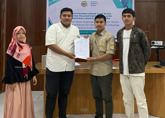 Sabarudin Sah Terpilih Formateur/Ketua Umum IPMAT Banda Aceh pada Mubeslub Periode 2025-2027