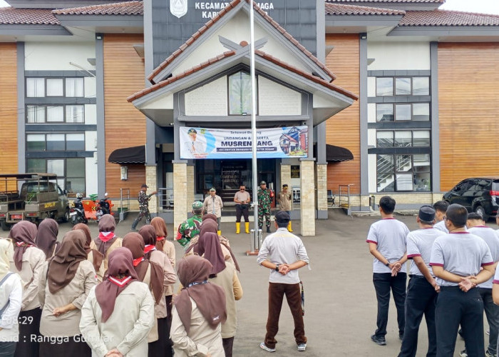 Kecamatan Dramaga Gelar Gerakan Serentak Kebersihan, Tertibkan Sampah dan Spanduk Liar