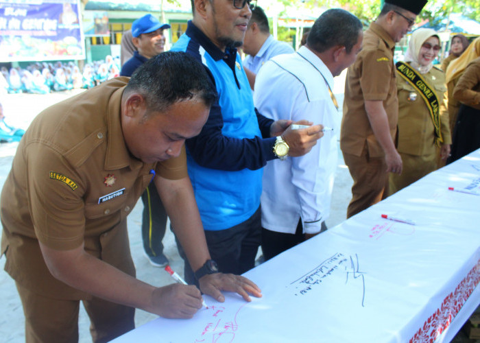 Gerakan Aksi Bergizi Disekolah Lounching di Kabupaten Labuhanbatu 