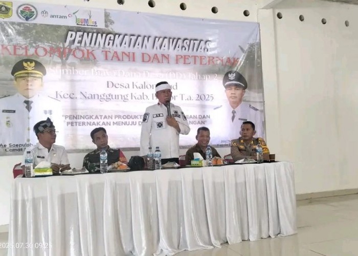 Sejalan Dalam Program Ketahanan Pangan, PT.Antam UBPE Pongkor Dukung Desa Kalongliud